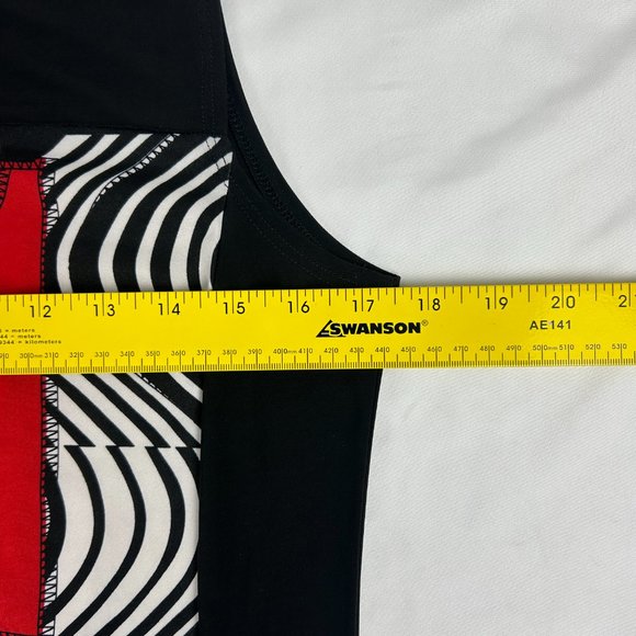 San Lodo Milano Dress Women Large Maxi Geometric Lightweight Scoop Neck Pullover - Picture 11 of 14